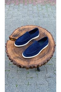 337 LOAFER DERİ AYAKKABI LACİVERT