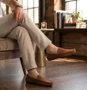 Lusso Hakiki Deri Süet Loafers 2