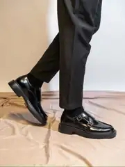 Prestij Çift Tokalı Hakiki Deri Ayakkabı 1