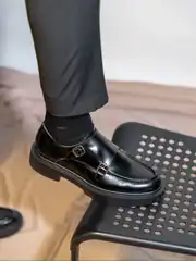 Prestij Çift Tokalı Hakiki Deri Ayakkabı 4