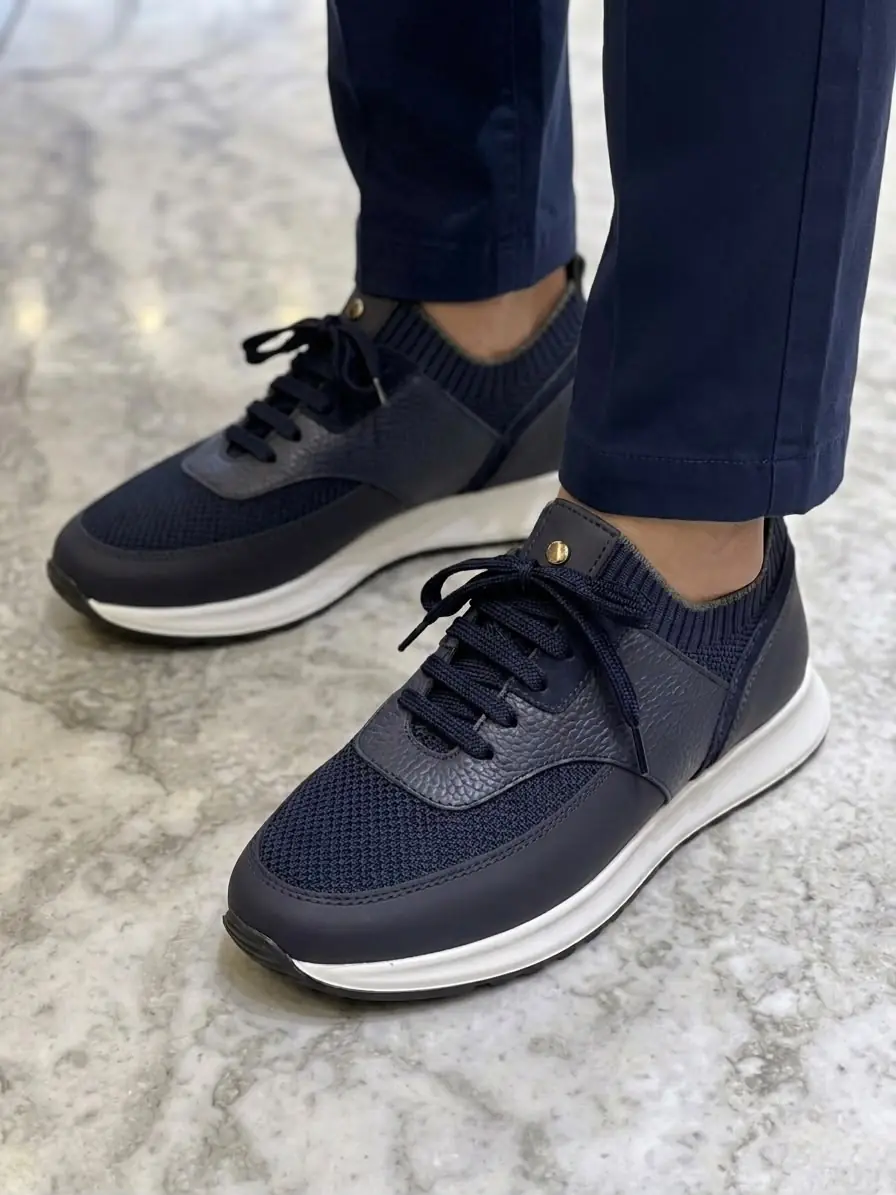 Socka Hakiki Deri Sneakers 3